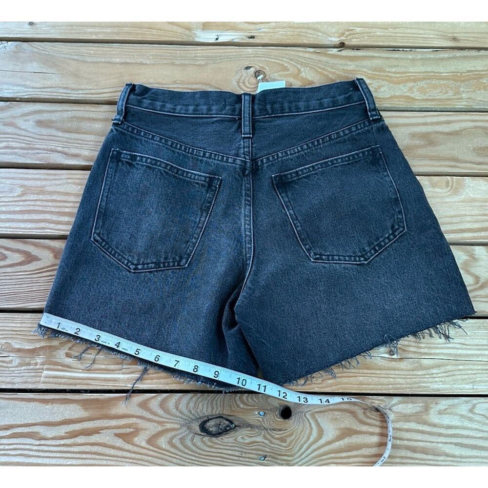 NWT Madewell Relaxed Mid Length Denim Shorts Size 23 Women’s Black - Picture 10 of 10